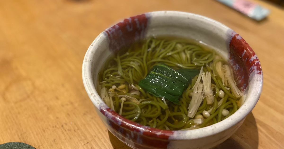 ミナミの居酒屋、茶そば♨︎